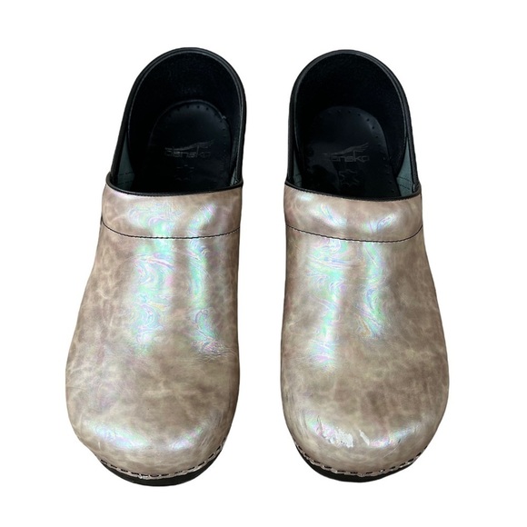 Dansko Pearl Opal Iridescent mule Clogs professional comfort size 41 - Picture 2 of 11